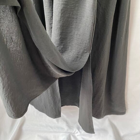 Anna Kaci Milkmaid Maxi Dress M Black Smocked Flutter Sleeve Fairy Whimsigoth - Picture 5 of 11